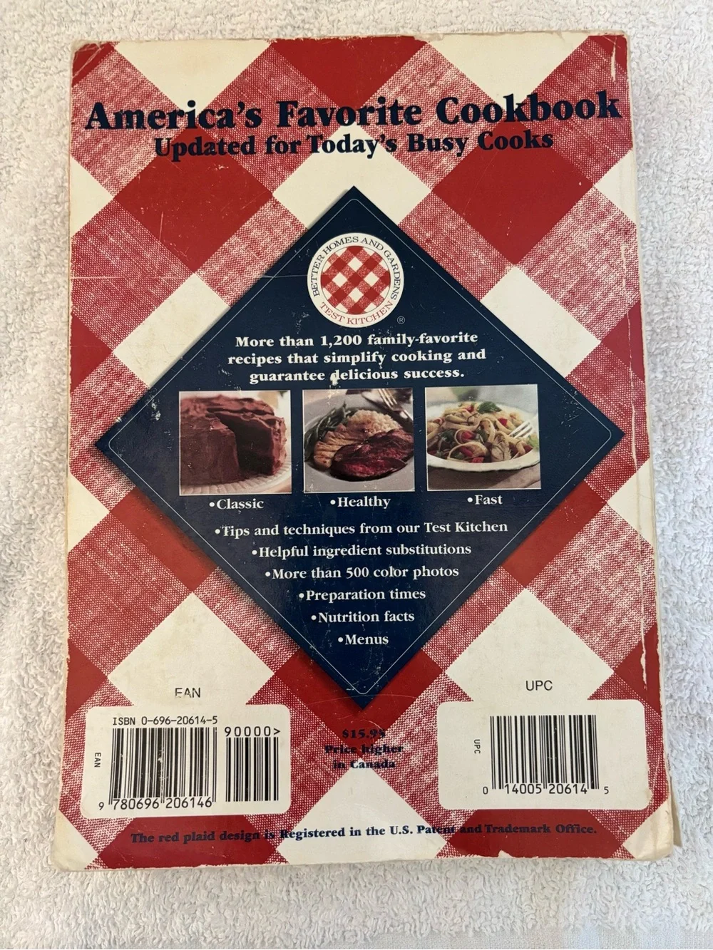Vintage Better Homes and Gardens New Cook Book 1996 Paperback